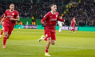 欧联淘汰赛附加赛4-1：德甲第4大胜欧冠前冠军，占得先机