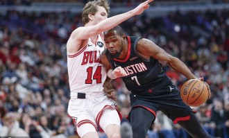 杜兰特空砍40分申京33+13+10 谢泼德13分火箭不敌公牛