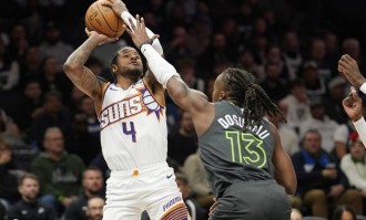 兰德尔32分布克空砍34分 森林狼胜太阳